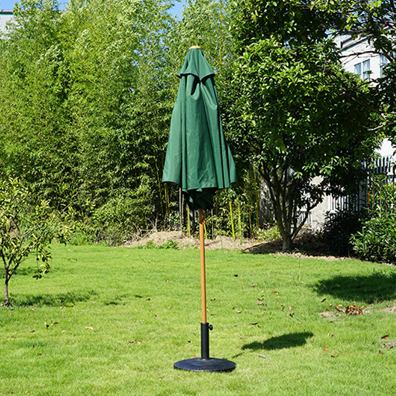 ดันร่มสวนแบบเปิดเหมือนไม้เสร็จ GP1909